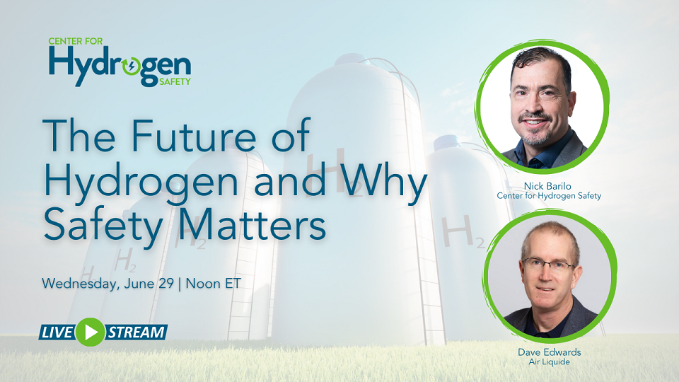 Hydrogen: Safely Moving Toward Our Next Fuel Source June 29, 2022 | LinkedIn Live