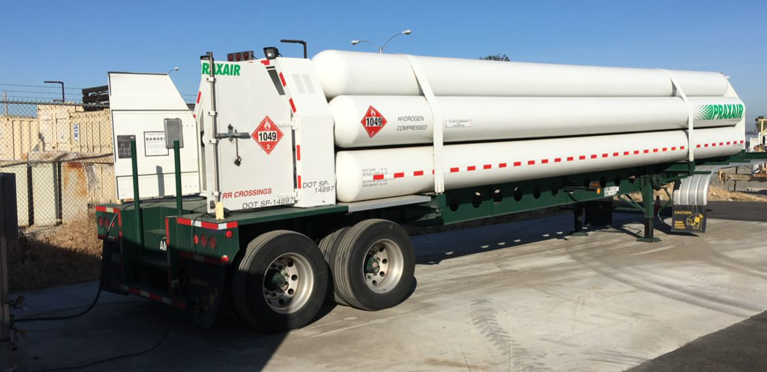 Tube Trailer with Hydrogen Cylinders